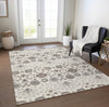 Piper Looms Chantille Floral ACN1155 Ivory Machine Washable Area Rug Lifestyle Image Feature
