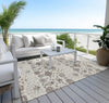 Piper Looms Chantille Floral ACN1155 Ivory Machine Washable Area Rug Outdoor Lifestyle Image Feature
