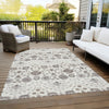 Piper Looms Chantille Floral ACN1155 Ivory Machine Washable Area Rug Outdoor Lifestyle Image Feature