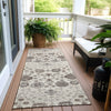Piper Looms Chantille Floral ACN1155 Ivory Machine Washable Area Rug Runner Outdoor Lifestyle Image Feature