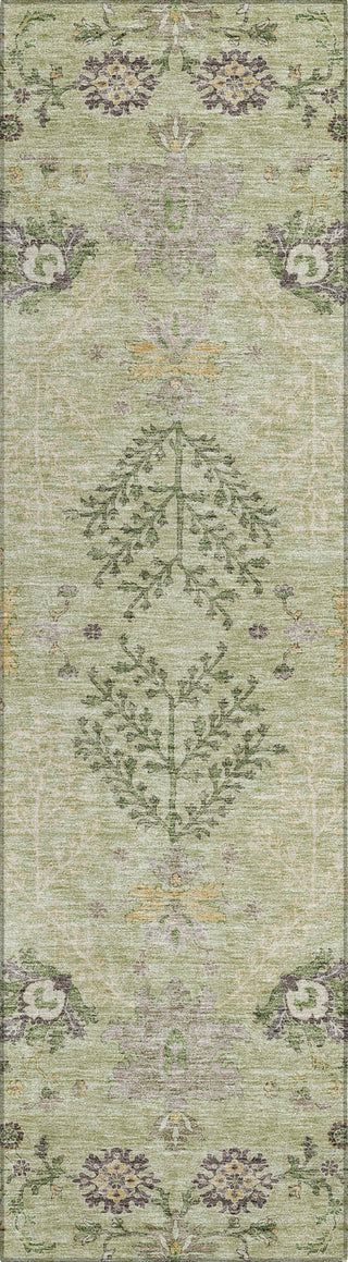 Piper Looms Chantille Floral ACN1156 Aloe Machine Washable Area Rug Runner Main Image