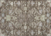 Piper Looms Chantille Floral ACN1156 Brown Machine Washable Area Rug Scatter Main Image