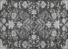 Piper Looms Chantille Floral ACN1156 Charcoal Machine Washable Area Rug Scatter Main Image