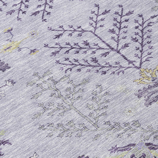 Piper Looms Chantille Floral ACN1156 Lavender Machine Washable Area Rug Swatch Image
