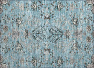 Piper Looms Chantille Floral ACN1156 Sky Machine Washable Area Rug Scatter Main Image