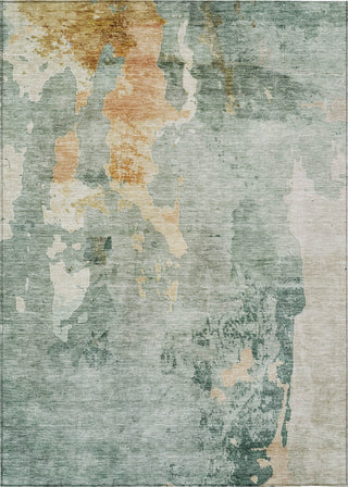 Piper Looms Chantille Abstract ACN1157 Seafoam Machine Washable Area Rug main image