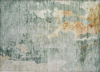 Piper Looms Chantille Abstract ACN1157 Seafoam Machine Washable Area Rug Scatter Main Image