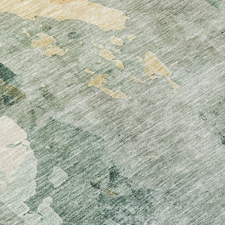 Piper Looms Chantille Abstract ACN1157 Seafoam Machine Washable Area Rug Swatch Image