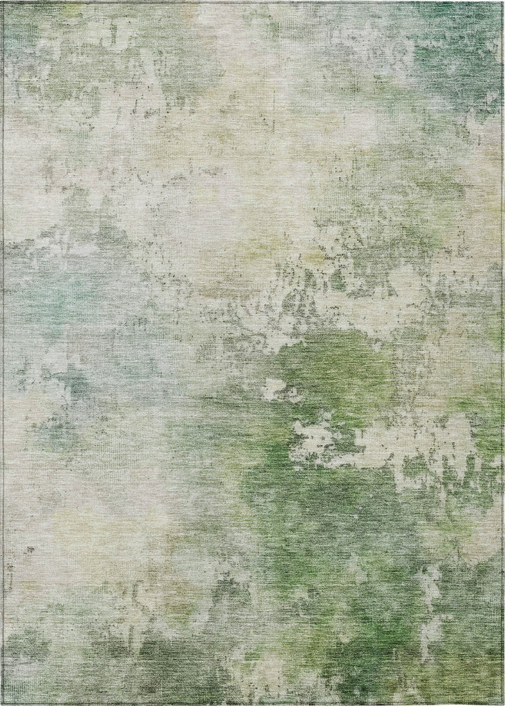 Piper Looms Chantille Abstract ACN1158 Aloe Machine Washable Area Rug main image