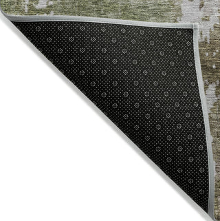 Piper Looms Chantille Abstract ACN1159 Brown Machine Washable Area Rug Backing Image