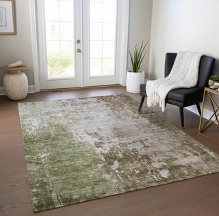 Piper Looms Chantille Abstract ACN1159 Brown Machine Washable Area Rug Lifestyle Image Feature