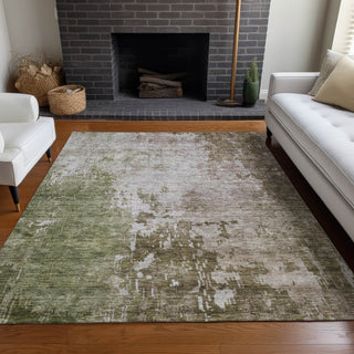 Piper Looms Chantille Abstract ACN1159 Brown Machine Washable Area Rug Lifestyle Image Feature