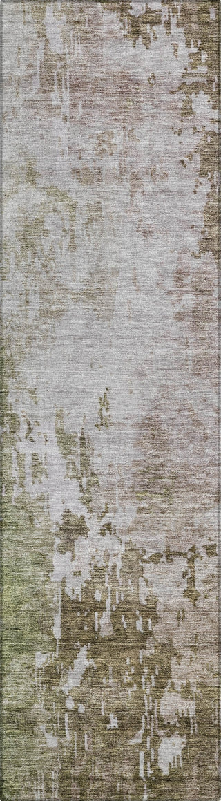 Piper Looms Chantille Abstract ACN1159 Brown Machine Washable Area Rug Runner Main Image