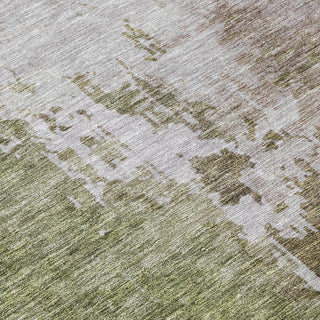 Piper Looms Chantille Abstract ACN1159 Brown Machine Washable Area Rug Swatch Image