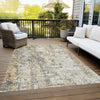 Piper Looms Chantille Modern ACN1161 Terracotta Machine Washable Area Rug Outdoor Lifestyle Image Feature