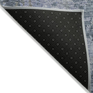 Piper Looms Chantille Modern ACN1162 Blue Machine Washable Area Rug Backing Image
