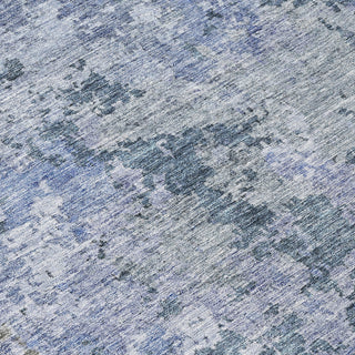 Piper Looms Chantille Modern ACN1162 Blue Machine Washable Area Rug Swatch Image