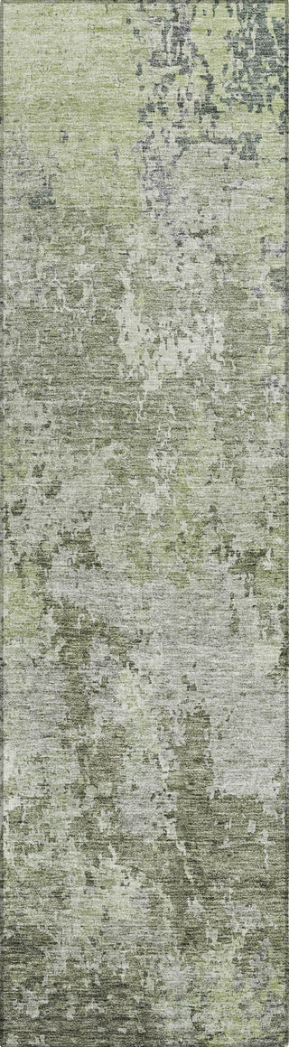 Piper Looms Chantille Modern ACN1162 Green Machine Washable Area Rug Runner Main Image