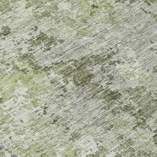 Piper Looms Chantille Modern ACN1162 Green Machine Washable Area Rug Swatch Image