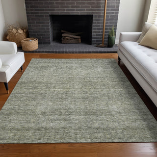 Piper Looms Chantille Modern ACN1163 Sage Machine Washable Area Rug Lifestyle Image Feature