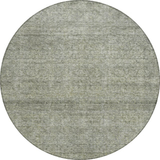 Piper Looms Chantille Modern ACN1163 Sage Machine Washable Area Rug Round Main Image