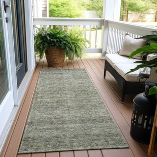 Piper Looms Chantille Modern ACN1163 Sage Machine Washable Area Rug Runner Outdoor Lifestyle Image Feature