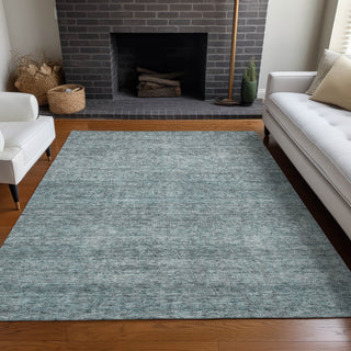 Piper Looms Chantille Modern ACN1163 Seafoam Machine Washable Area Rug Lifestyle Image Feature