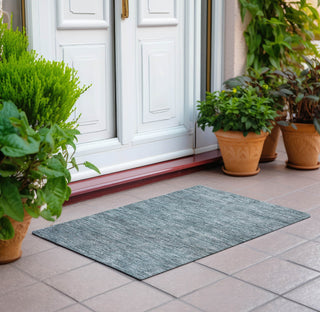 Piper Looms Chantille Modern ACN1163 Seafoam Machine Washable Area Rug Scatter Outdoor Lifestyle Image Feature