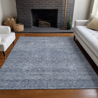 Piper Looms Chantille Modern ACN1163 Sky Machine Washable Area Rug Lifestyle Image Feature
