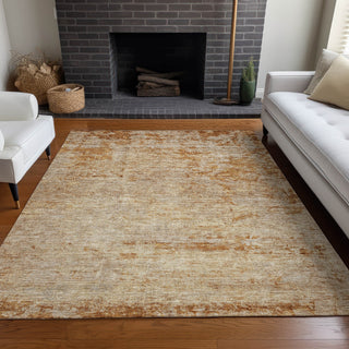 Piper Looms Chantille Abstract ACN1164 Copper Machine Washable Area Rug Lifestyle Image Feature