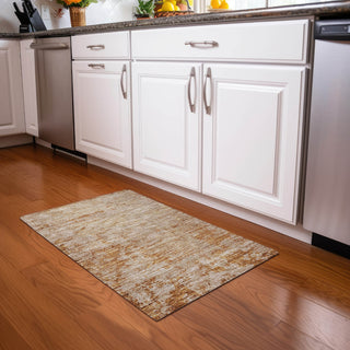 Piper Looms Chantille Abstract ACN1164 Copper Machine Washable Area Rug Scatter Lifestyle Image Feature