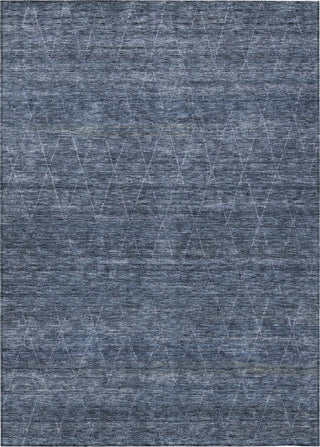 Piper Looms Chantille Geometric ACN1165 Navy Machine Washable Area Rug main image