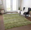 Piper Looms Chantille Stripes ACN1166 Olive Machine Washable Area Rug Lifestyle Image Feature