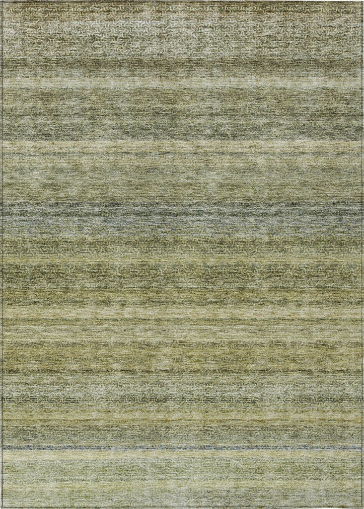 Piper Looms Chantille Stripes ACN1167 Aloe Machine Washable Area Rug main image