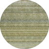 Piper Looms Chantille Stripes ACN1167 Aloe Machine Washable Area Rug Round Main Image