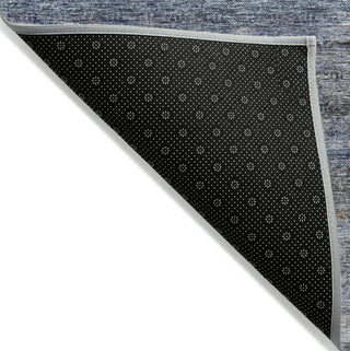 Piper Looms Chantille Stripes ACN1167 Blue Machine Washable Area Rug Backing Image