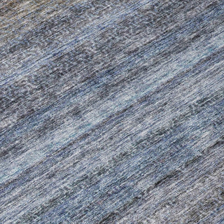 Piper Looms Chantille Stripes ACN1167 Blue Machine Washable Area Rug Swatch Image