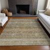 Piper Looms Chantille Stripes ACN1167 Copper Machine Washable Area Rug Lifestyle Image Feature