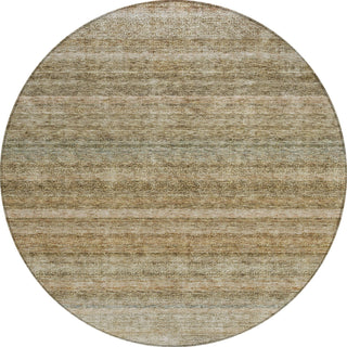 Piper Looms Chantille Stripes ACN1167 Copper Machine Washable Area Rug Round Main Image