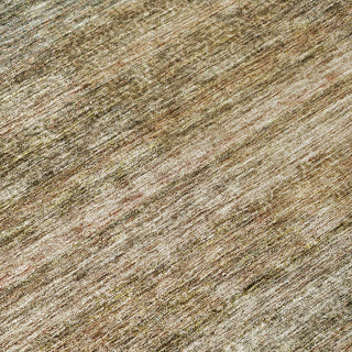 Piper Looms Chantille Stripes ACN1167 Copper Machine Washable Area Rug Swatch Image