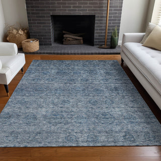Piper Looms Chantille Global ACN1170 Blue Machine Washable Area Rug Lifestyle Image Feature