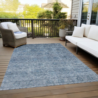 Piper Looms Chantille Global ACN1170 Blue Machine Washable Area Rug Outdoor Lifestyle Image Feature