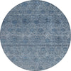 Piper Looms Chantille Global ACN1170 Blue Machine Washable Area Rug Round Main Image