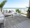 Piper Looms Chantille Global ACN1170 Gray Machine Washable Area Rug Outdoor Lifestyle Image Feature