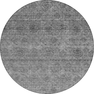 Piper Looms Chantille Global ACN1170 Gray Machine Washable Area Rug Round Main Image