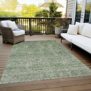 Piper Looms Chantille Global ACN1170 Olive Machine Washable Area Rug Outdoor Lifestyle Image Feature