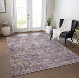 Piper Looms Chantille Global ACN1172 Plum Machine Washable Area Rug Lifestyle Image Feature