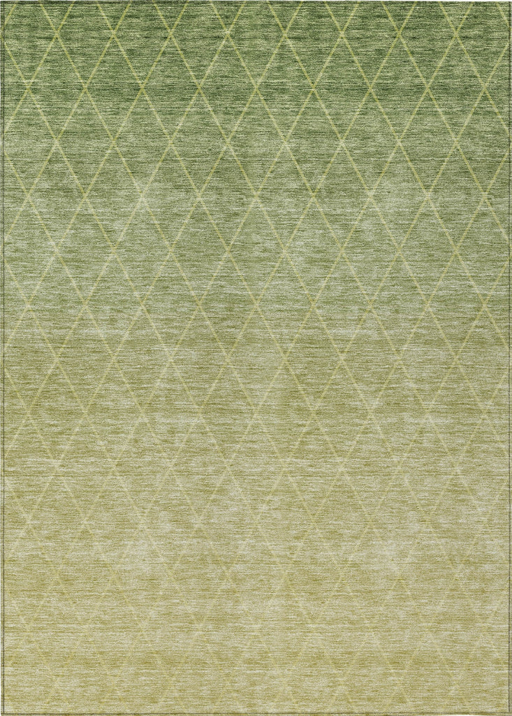 Piper Looms Chantille Geometric ACN1175 Aloe Machine Washable Area Rug main image