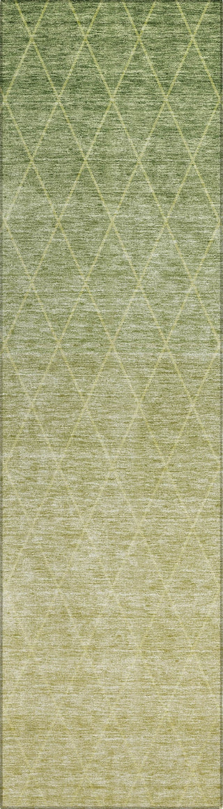 Piper Looms Chantille Geometric ACN1175 Aloe Machine Washable Area Rug Runner Main Image