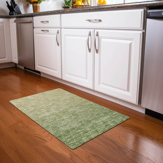 Piper Looms Chantille Geometric ACN1175 Aloe Machine Washable Area Rug Scatter Lifestyle Image Feature